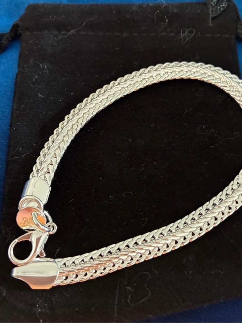 925 Sterling Silver Flat Snake Chain Bracelet